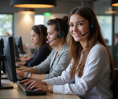 Equipo de atención al cliente disponible para ayudarte