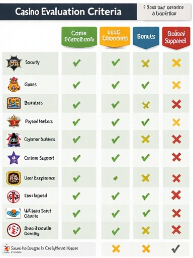 Criterios de evaluación de casinos online
